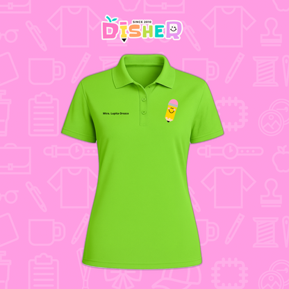 PBD-D-031: Polo Bordada Dry Fit Dama I Smile Pencil
