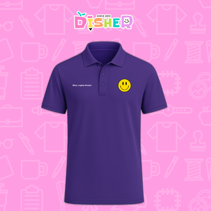 PBD-C-0083: Polo Bordada Dry Fit Caballero I Smily