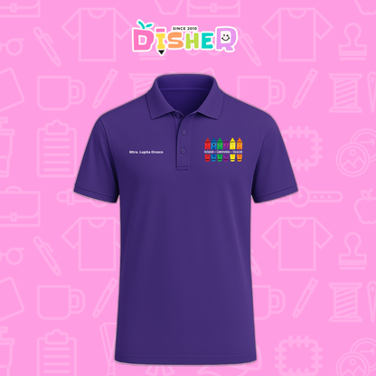 PBD-C-0063: Polo Bordada Dry Fit Caballero I  Crayolitas emociones