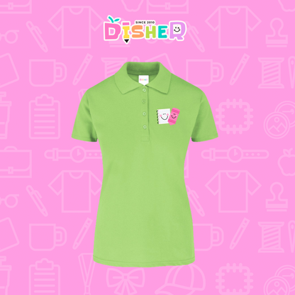 PBY-D-0033: Polo Bordada 50/50 Dama I  Paper pencil