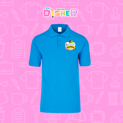 PBY-C-0094: Polo Bordada 50/50 Caballero I Corazón papel secundaria