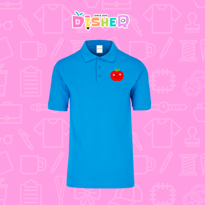 PBY-C-0030: Polo Bordada 50/50 Caballero I Smile Apple