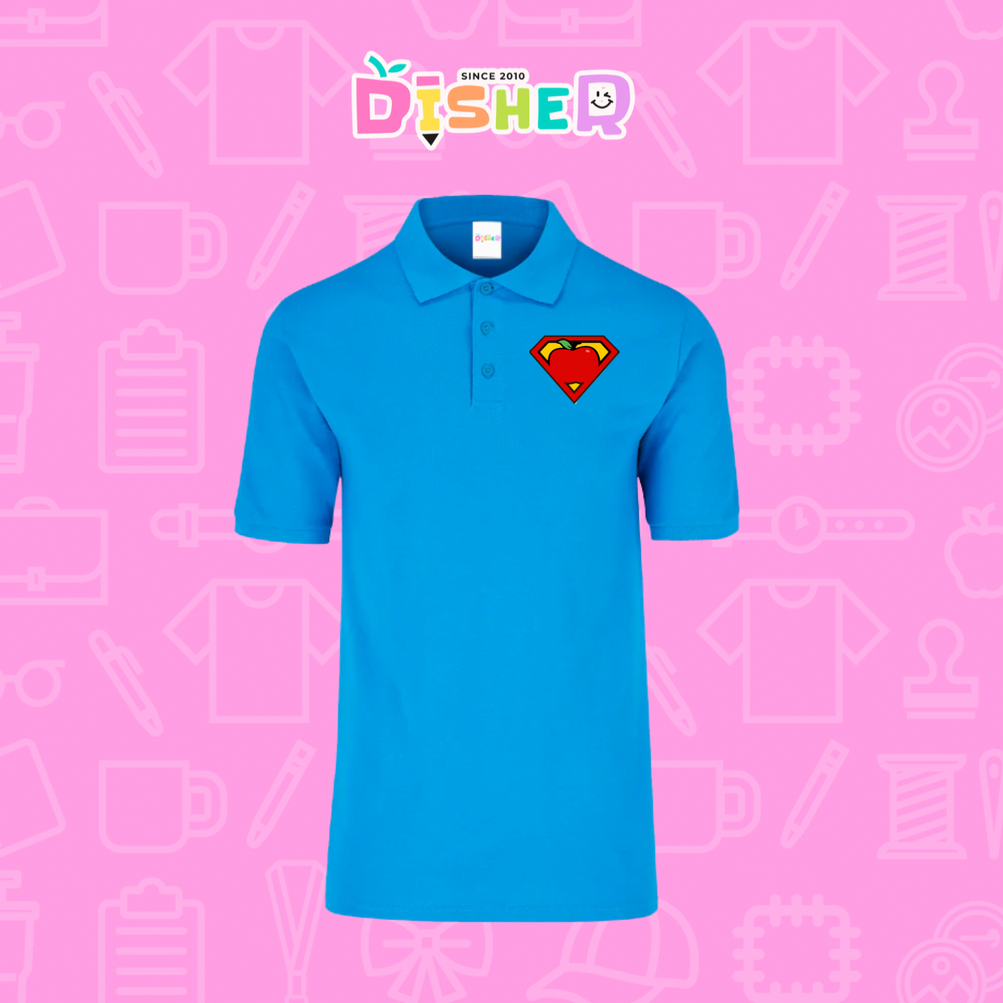 PBY-C-0089: Polo Bordada 50/50 Caballero I Super Maestro