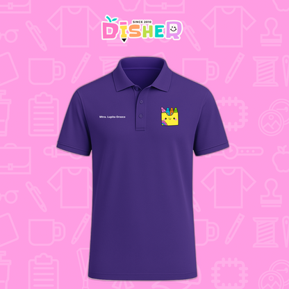 PBD-C-0016: Polo Bordada Dry Fit Caballero I Cajita crayola