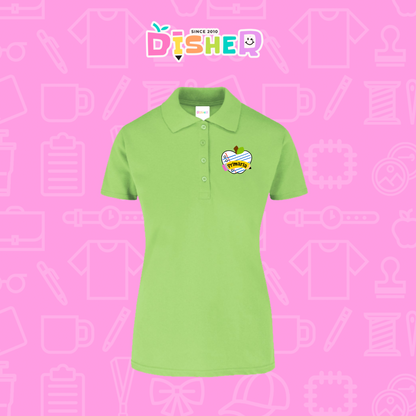 PBY-D-0093: Polo Bordada 50/50 Dama I Corazón papel primaria