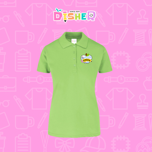 PBY-D-0093: Polo Bordada 50/50 Dama I Corazón papel primaria