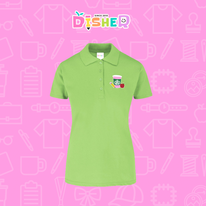 PBY-D-0037: Polo Bordada 50/50 Dama I Teacher starbucks