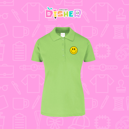 PBY-D-0083: Polo Bordada 50/50 Dama I Smily