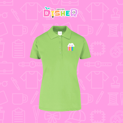 PBY-D-0053: Polo Bordada 50/50 Dama I Nubecita