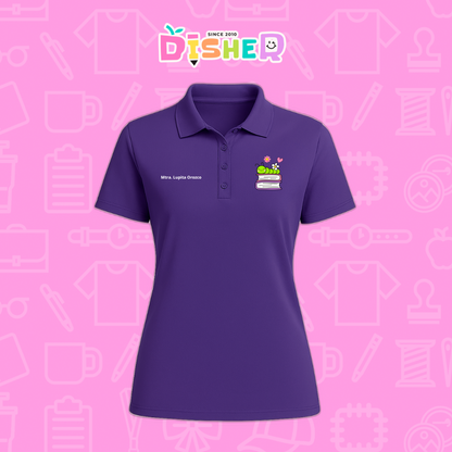PBD-D-004 : Polo Bordada Dry Fit Dama I Gusanito libros