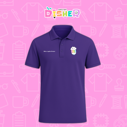 PBD-C-0057: Polo Bordada Dry Fit Caballero I  Lápiz nube