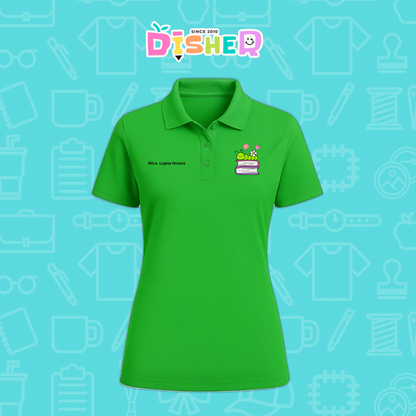 PBD-D-004 : Polo Bordada Dry Fit Dama I Gusanito libros
