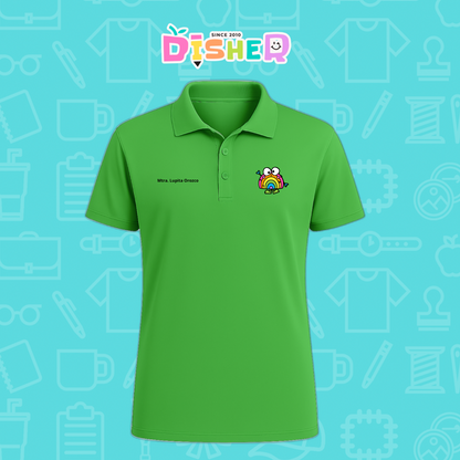 PBD-C-0029: Polo Bordada Dry Fit Caballero I Arcoíris manitas