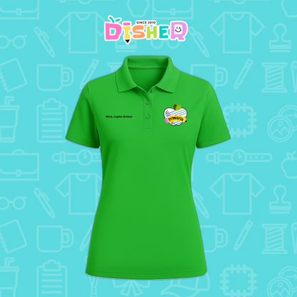 PBD-D-093: Polo Bordada Dry Fit Dama I Corazón papel primaria