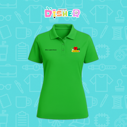 PBD-D-001 : Polo Bordada Dry Fit Dama I Manzana Lápiz