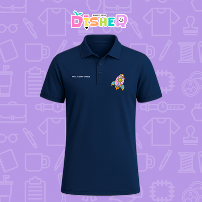 PBD-C-0027: Polo Bordada Dry Fit Caballero I Cohete