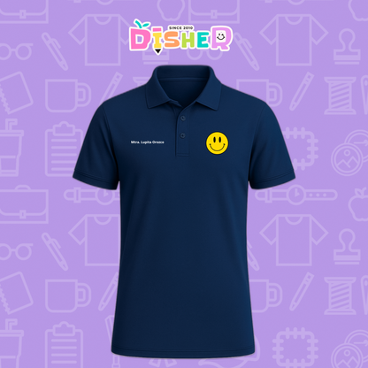 PBD-C-0083: Polo Bordada Dry Fit Caballero I Smily