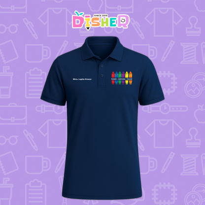 PBD-C-0063: Polo Bordada Dry Fit Caballero I  Crayolitas emociones