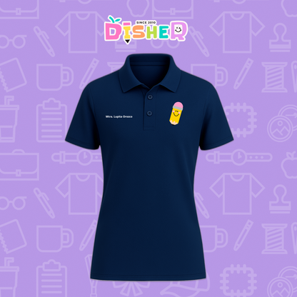 PBD-D-031: Polo Bordada Dry Fit Dama I Smile Pencil