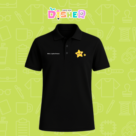 PBD-C-0046: Polo Bordada Dry Fit Caballero I  Estrellitas