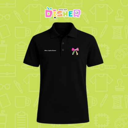 PBD-C-0040: Polo Bordada Dry Fit Caballero I Moño arcoiris