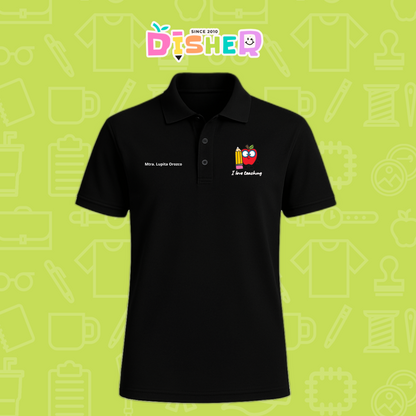 PBD-C-0077: Polo Bordada Dry Fit Caballero I  Manzana lentes