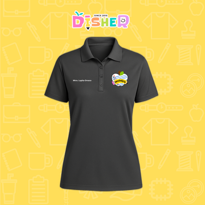 PBD-D-094: Polo Bordada Dry Fit Dama I Corazón papel secundaria