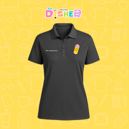PBD-D-031: Polo Bordada Dry Fit Dama I Smile Pencil