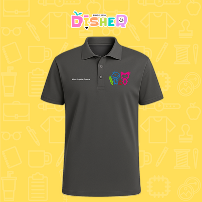 PBD-C-0062: Polo Bordada Dry Fit Caballero I  Niños trazos
