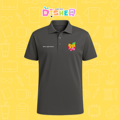 PBD-C-0012: Polo Bordada Dry Fit Caballero I Manzana moño