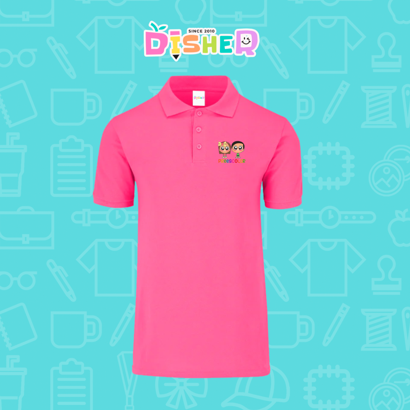 PBY-C-0003: Polo Bordada 50/50 Caballero I Niños preescolar