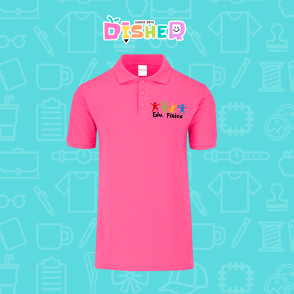 PBY-C-0090: Polo Bordada 50/50 Caballero I Educación física