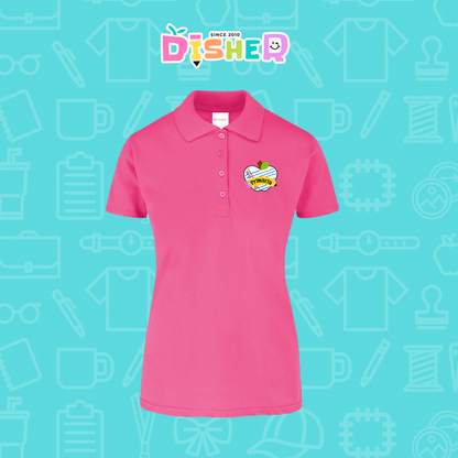 PBY-D-0093: Polo Bordada 50/50 Dama I Corazón papel primaria