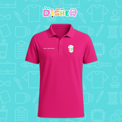 PBD-C-0057: Polo Bordada Dry Fit Caballero I  Lápiz nube