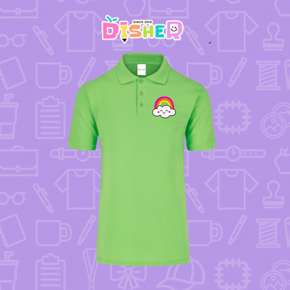 PBY-C-0017: Polo Bordada 50/50 Caballero I Nube Arcoíris