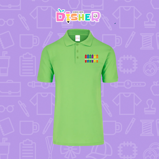 PBY-C-0063: Polo Bordada 50/50 Caballero I Crayolitas