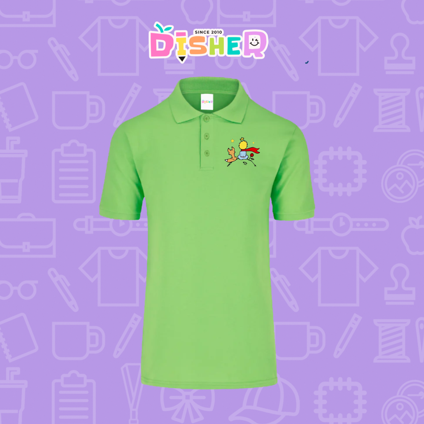 PBY-C-0014: Polo Bordada 50/50 Caballero I El principito