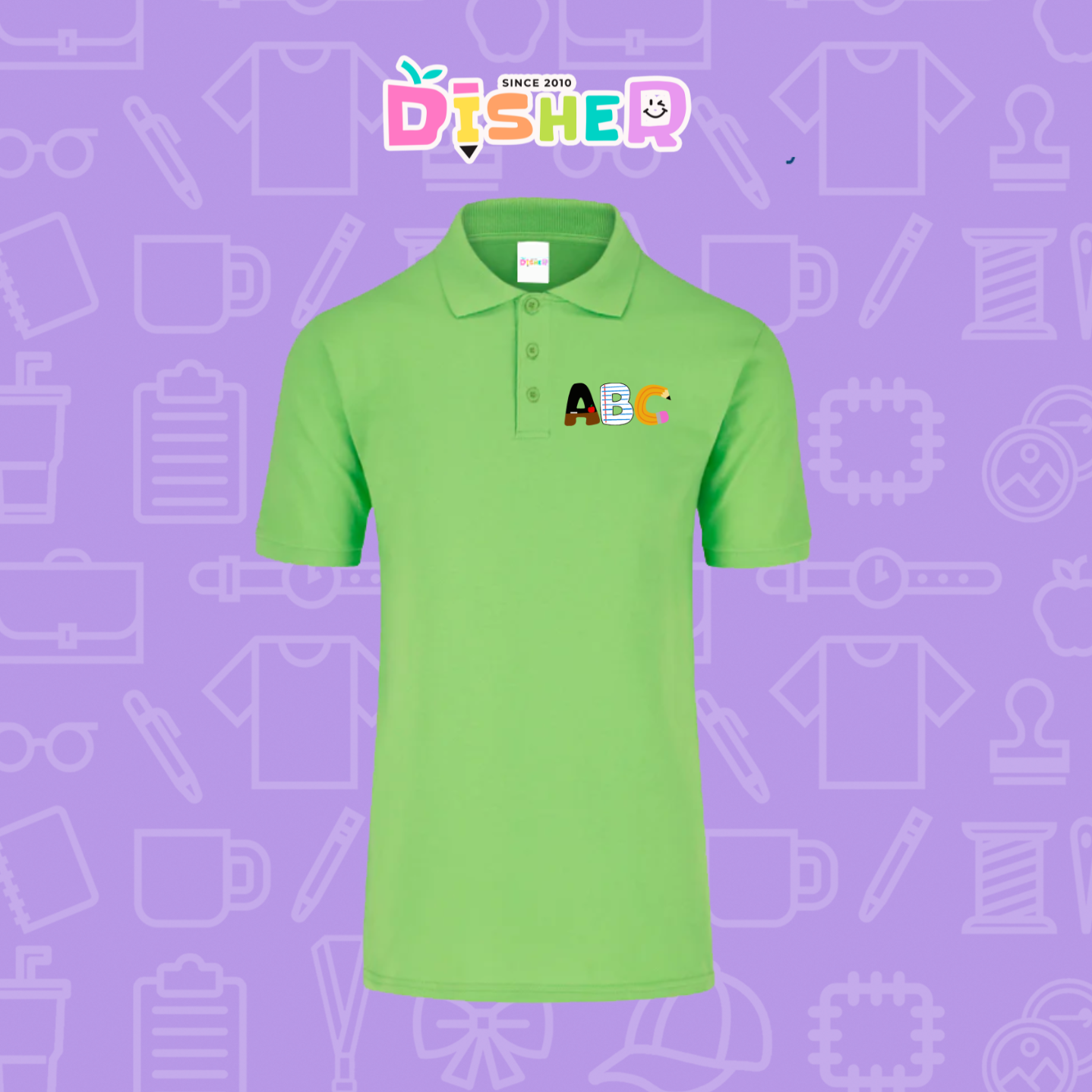 PBY-C-0099: Polo Bordada 50/50 Caballero I Abc