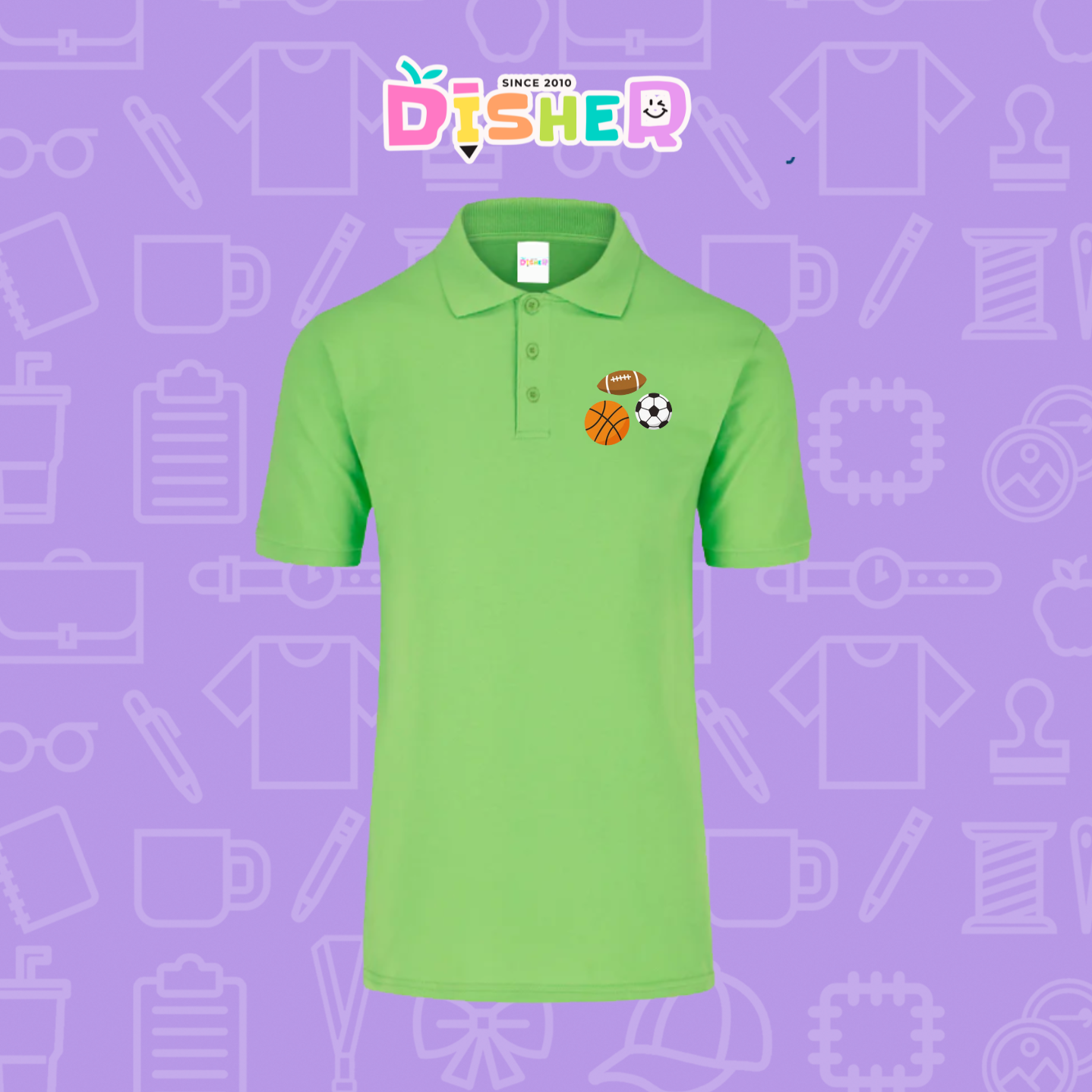 PBY-C-0060: Polo Bordada 50/50 Caballero I Deportes