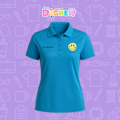 PBD-D-021: Polo Bordada Dry Fit Dama I Happy face