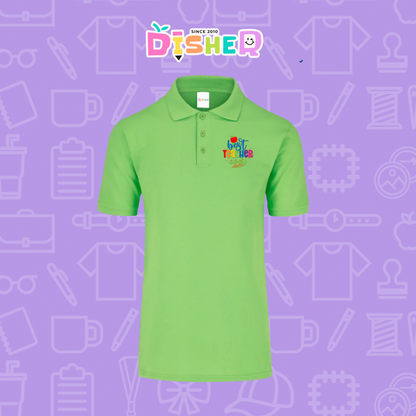 PBY-C-0076: Polo Bordada 50/50 Caballero I Best teacher ever