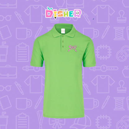 PBY-C-0048: Polo Bordada 50/50 Caballero I Moño girly