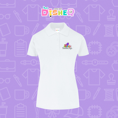 PBY-D-0039: Polo Bordada 50/50 Dama I Teacherlife