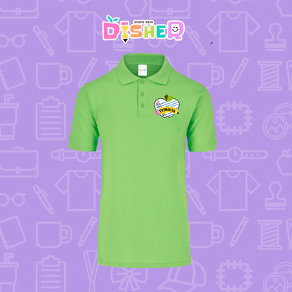 PBY-C-0093: Polo Bordada 50/50 Caballero I Corazón papel primaria