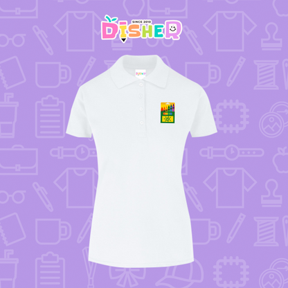 PBY-D-0059: Polo Bordada 50/50 Dama I Crayolas cajita