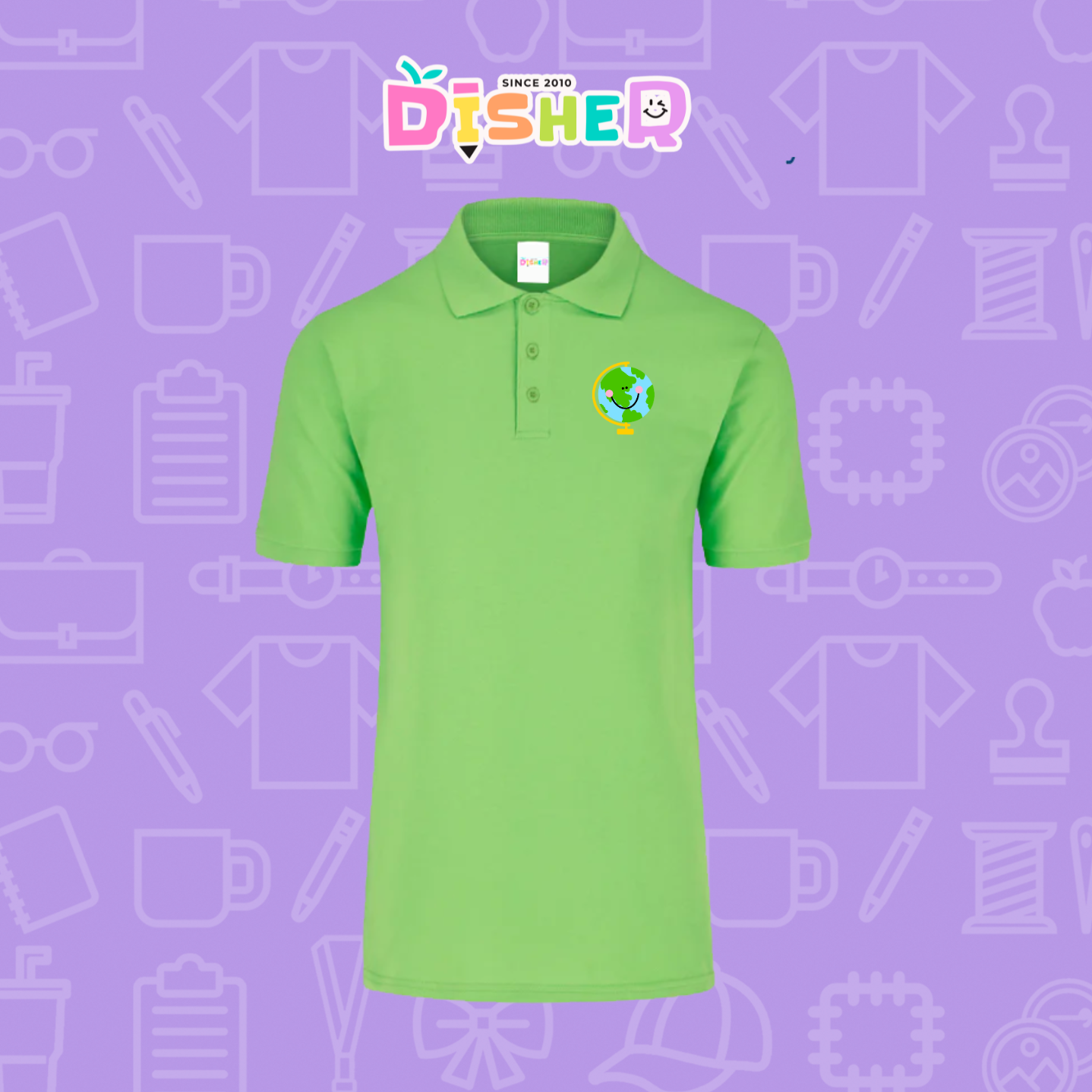 PBY-C-0034: Polo Bordada 50/50 Caballero I Smile World