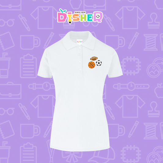 PBY-D-0060: Polo Bordada 50/50 Dama I Deportes