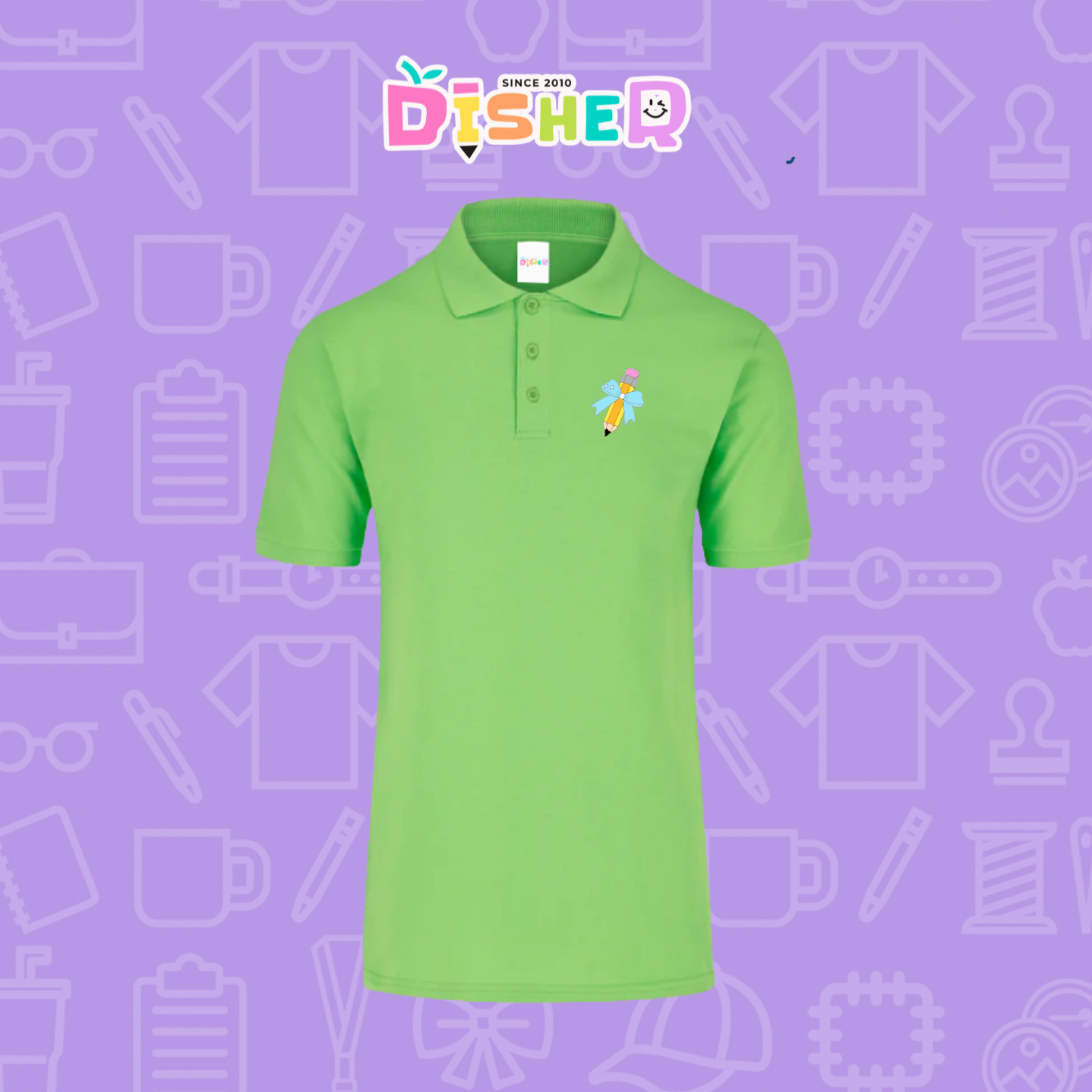 PBY-C-0049: Polo Bordada 50/50 Caballero I Lápiz moño