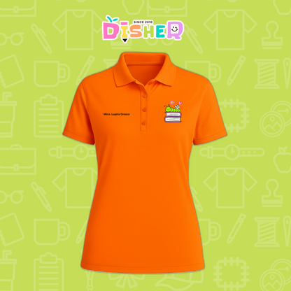 PBD-D-004 : Polo Bordada Dry Fit Dama I Gusanito libros