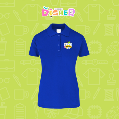 PBY-D-0092: Polo Bordada 50/50 Dama I Corazón papel preescolar